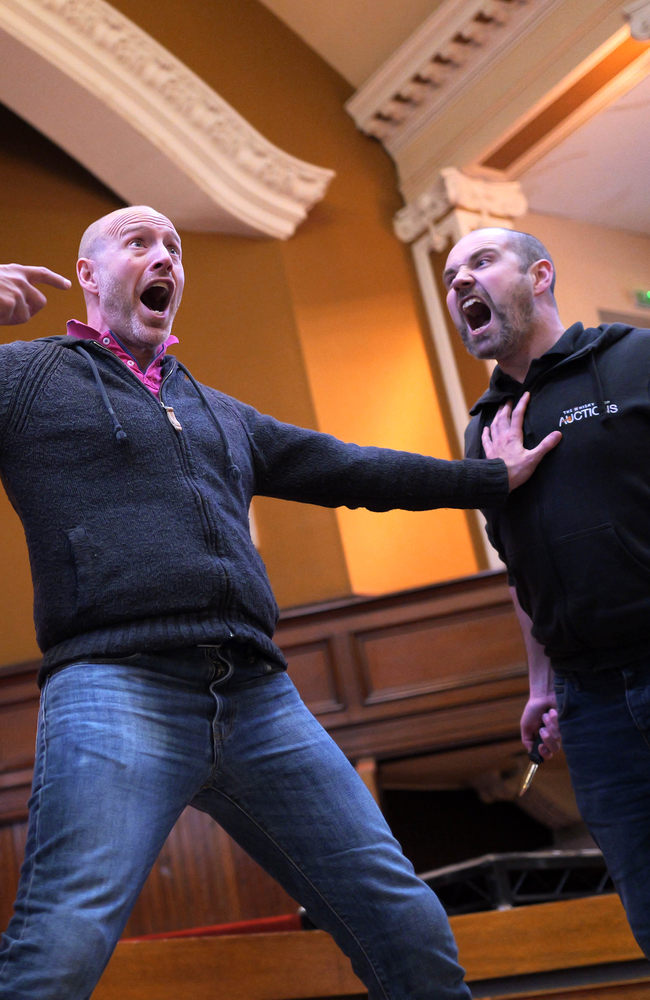 Faust: The Devil Went Down to Paisley (in rehearsal), Paisley Opera. Photo credit Sartorial Pictures